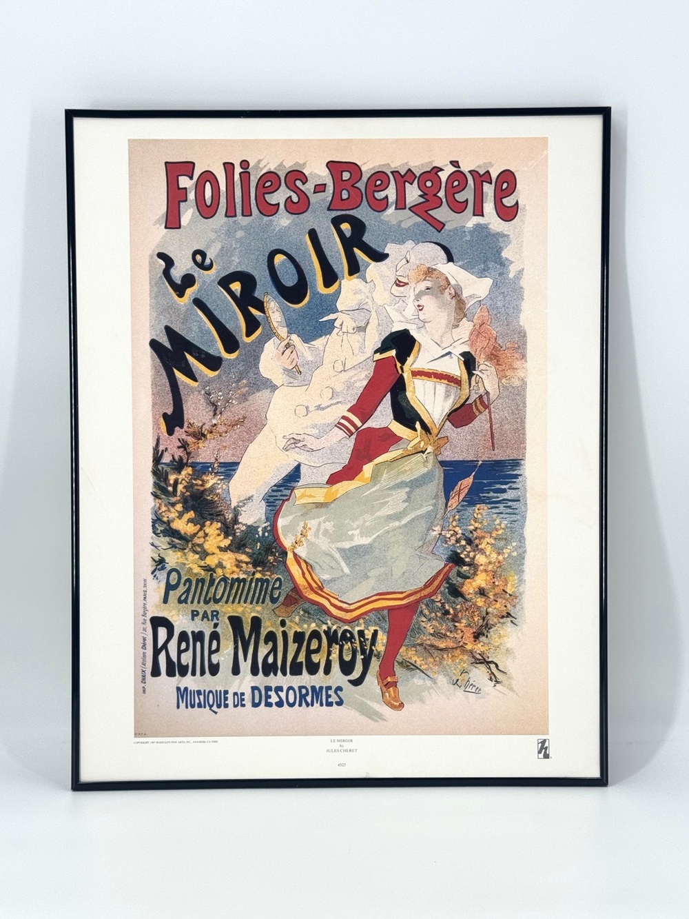 Rare HFA Exhibition Illustration 1892 Folies-Bergère Le Miroir Jules Chéret 4525
